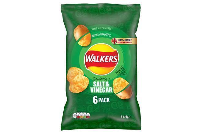Walkers Salt & Vinegar 6pk