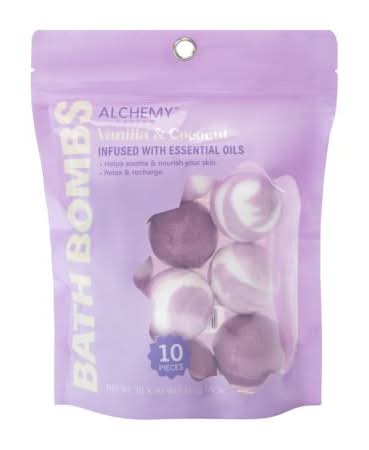 Vanilla & Coconut Bath Bombs 10-Pieces