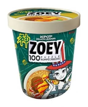 Buffalo Games K Pop Demon Hunters Ramen Noodle Zoey Puzzle, Unisex, 11x15 in (100 ct)