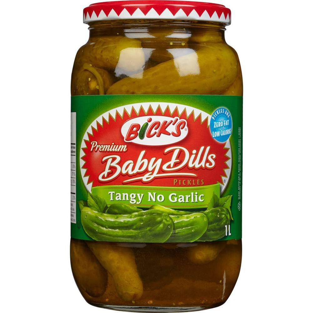 Bick's Baby Dill Pickles, Tangy No Garlic (1 kg)