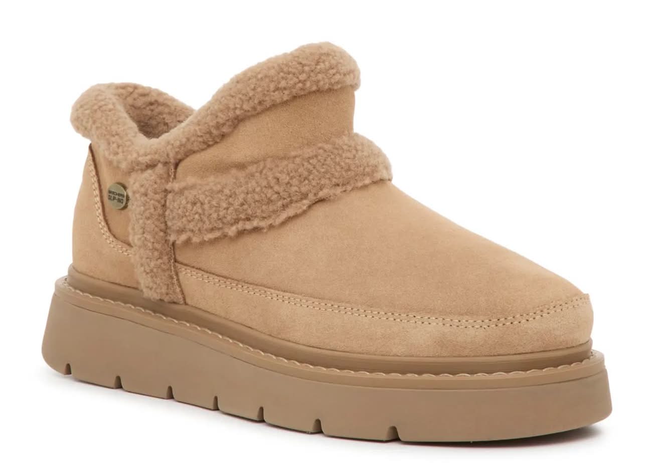 Skechers Slip-Ins: Bobs Keepsakes Lite Winter Snug Bootie (Chestnut Brown Medium - 6)