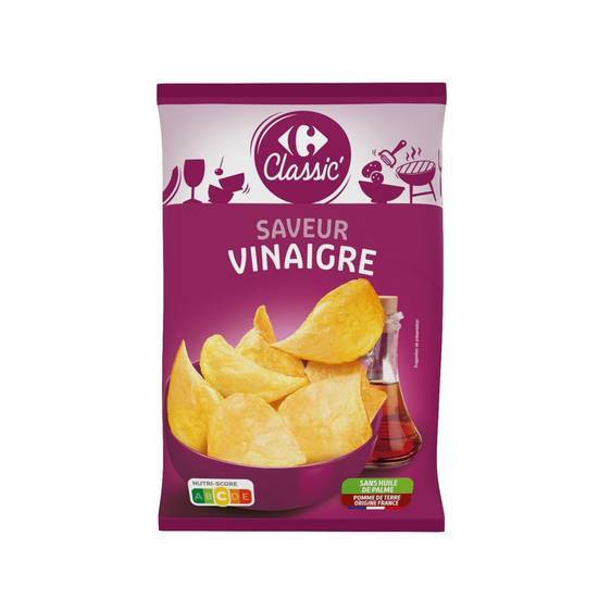 Carrefour Classic' - Chips, vinaigre (135g)