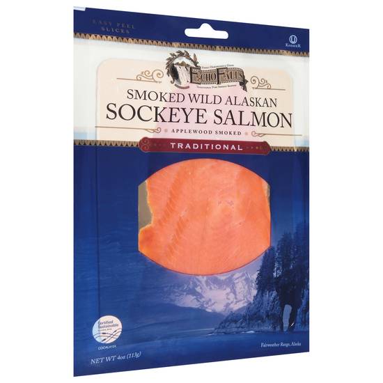 Echo Falls Kosher Wild Alaska Sockeye Smoked Salmon (4 oz)