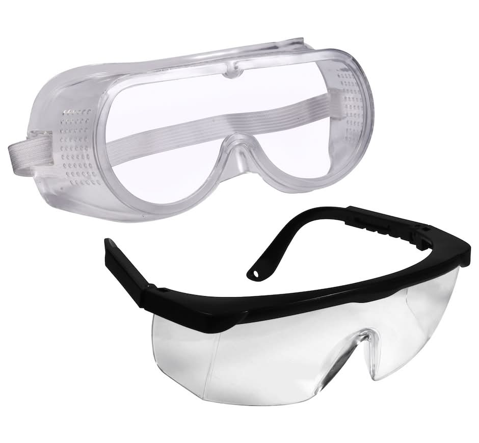 Tool Bench Hardware Safety Goggles, 7x5.5x1.5 in.