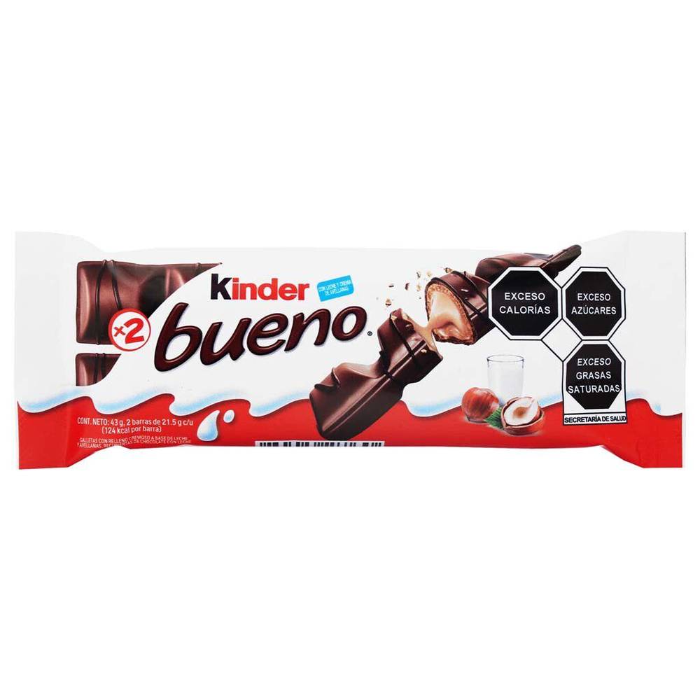 Kinder chocolate bueno relleno (2 un)