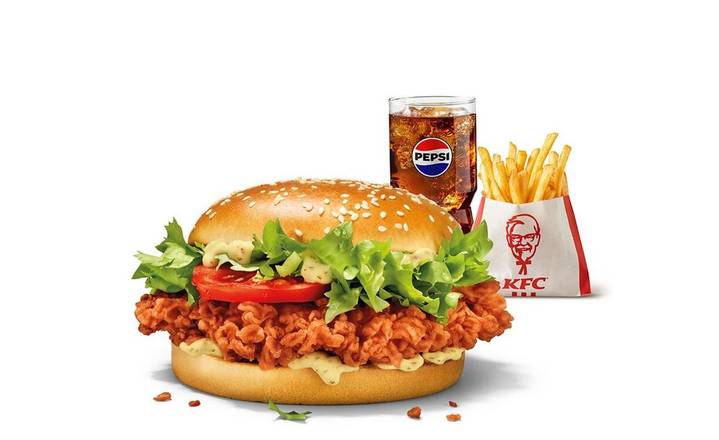 Zinger burger meal