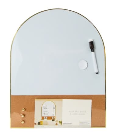 Arch Dry Erase & Cork Board Set 12in x 15in