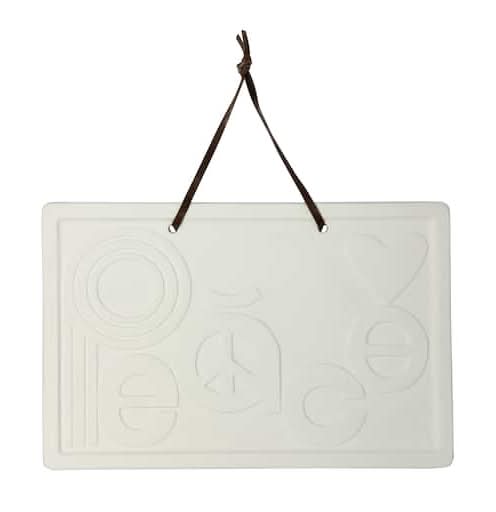 Jonathan Adler X Michaels 10" X 6.5" Peace Diy Ceramic Plaque