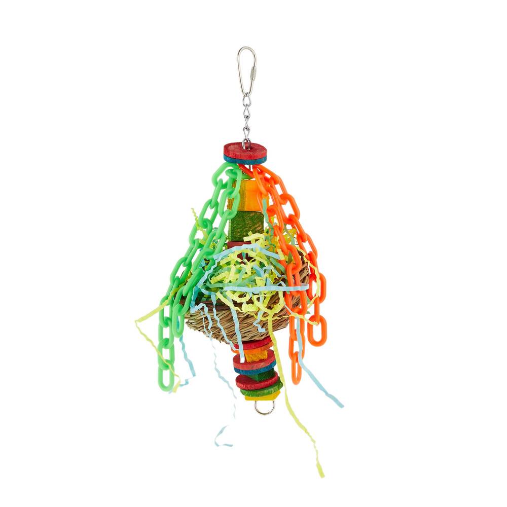 All Living Things® Goodie Basket Bird Toy (Color: Assorted, Size: Medium/Large)
