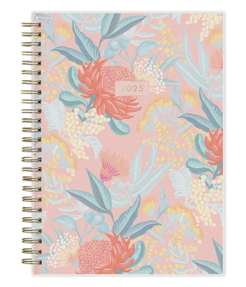 Blue Sky 2025 Weekly-Monthly Planning Calendar Notes, Multicolor