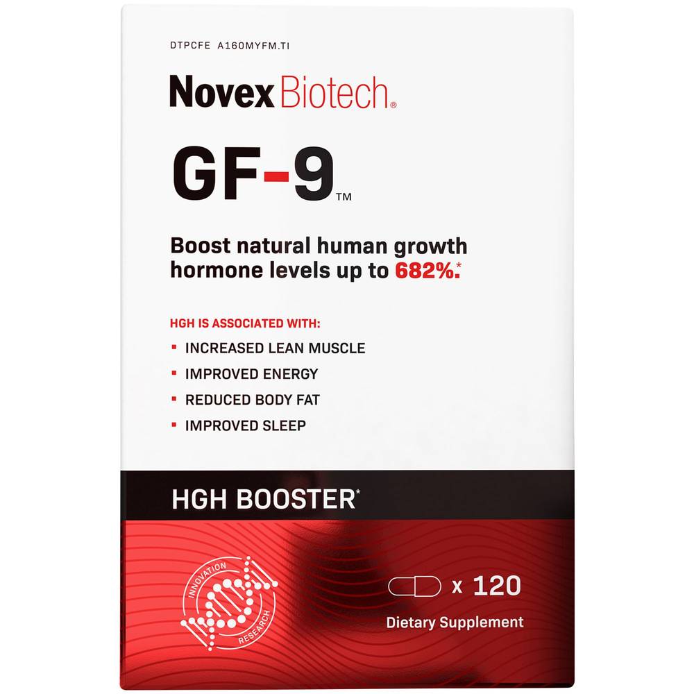 Novex Biotech Growth Factor-9 Clinically Tested Human Growth Hormone Secretagogue- 2900mg