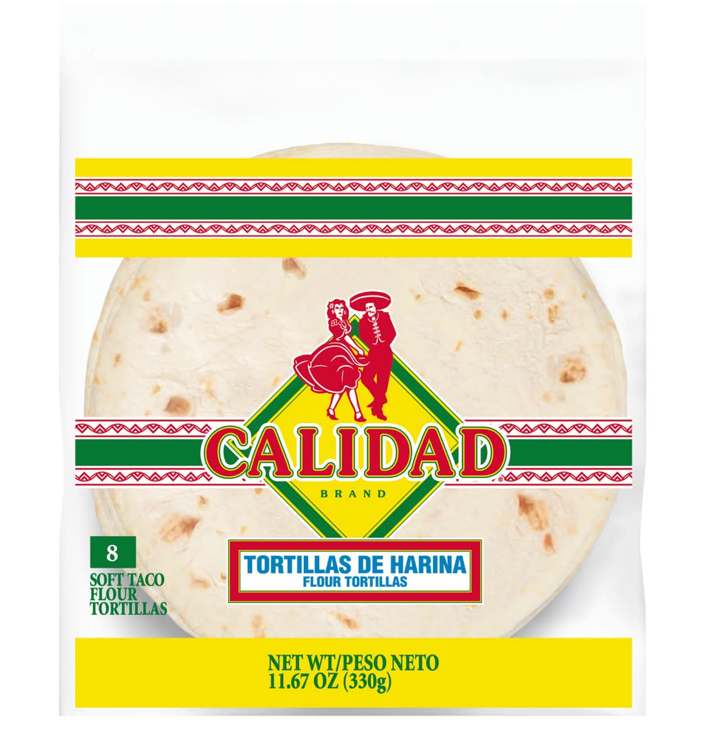 Calidad Soft Taco Flour Tortillas (11.67 oz, 8 ct)