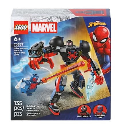LEGO® Marvel Miles Morales Mech Vs. Spider-Man 2099 Building Toy Miles Morales Mech vs. Spider-Man 2099