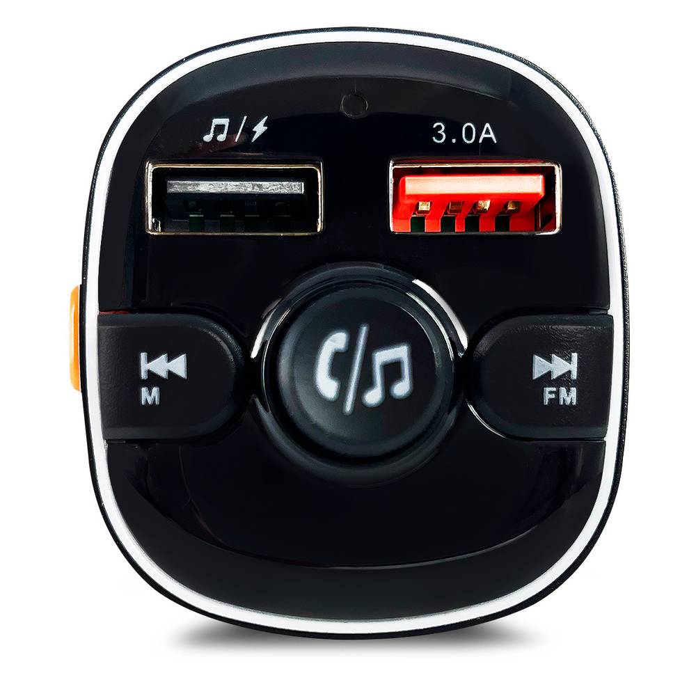 RadioShack · Transmisor bluetooth para auto usb/fm, negro