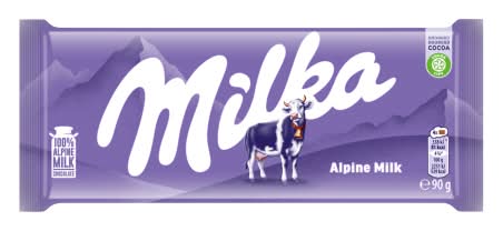 Milka Milk Chocolate Tablet (90g)
