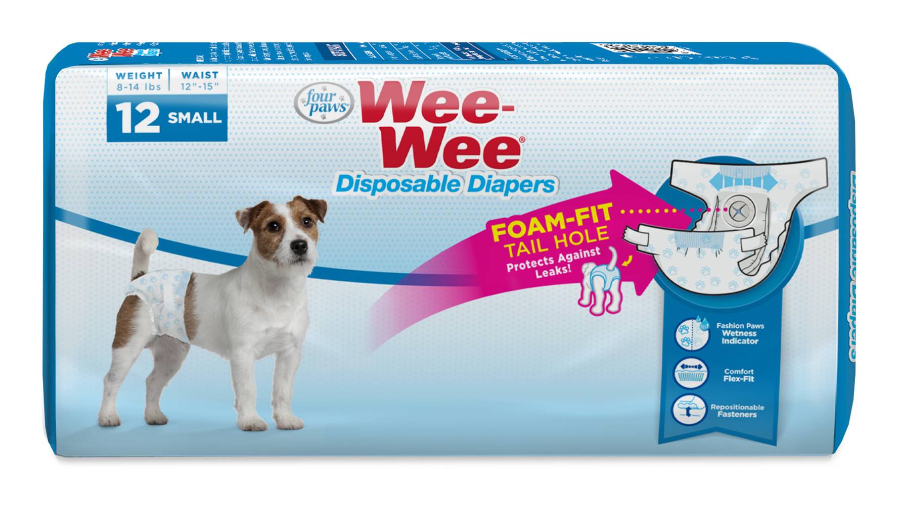 Four Paws Wee-Wee Disposable Doggie Diapers (12 ct)