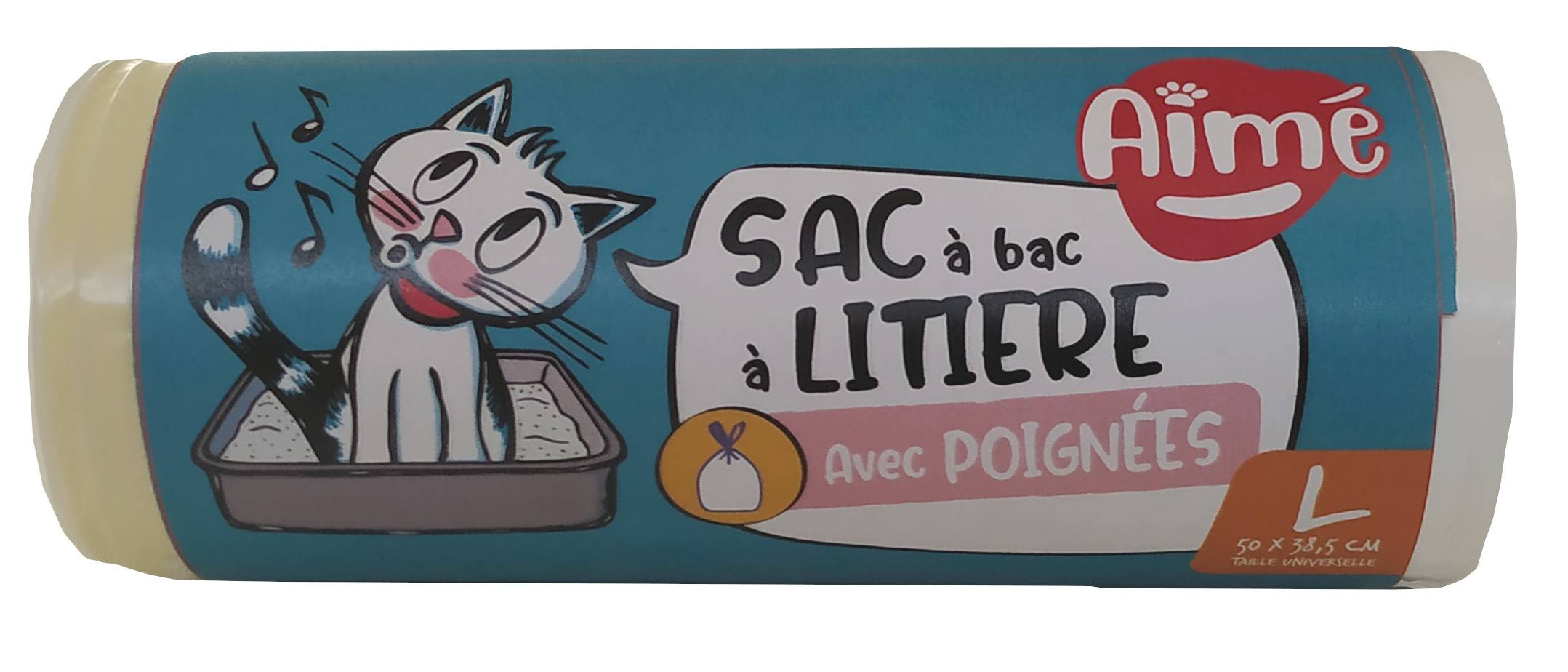 Aime - Sacs à litière l avec poignées (18g)