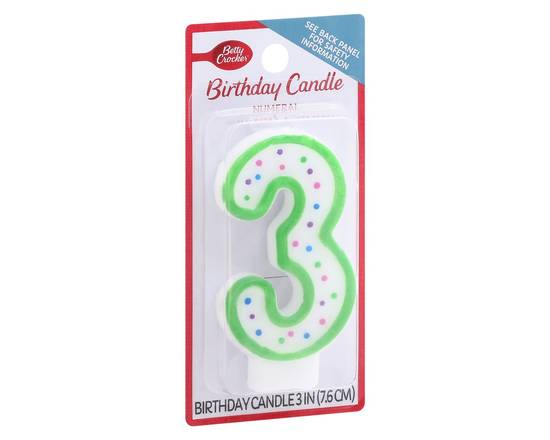 Betty Crocker · #3 Birthday Candle (1 ct)