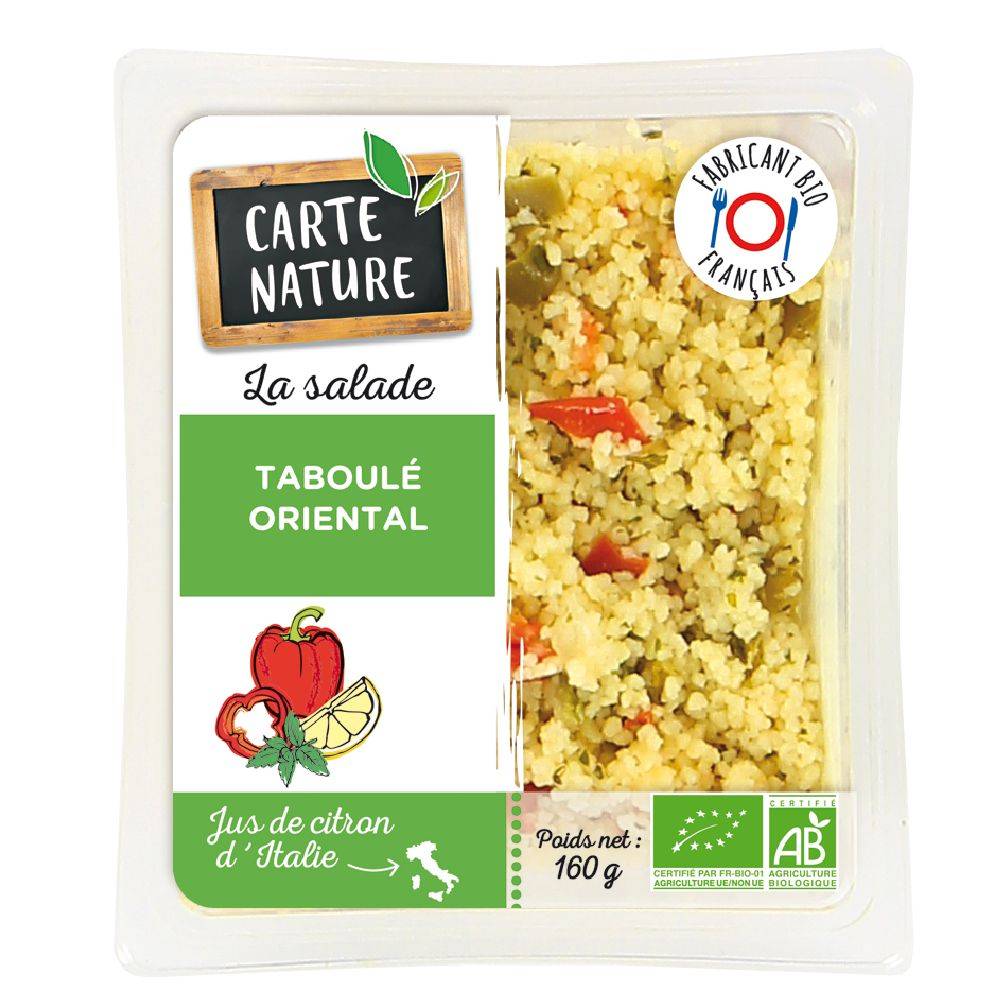 Carte Nature - La salade taboulé orientale