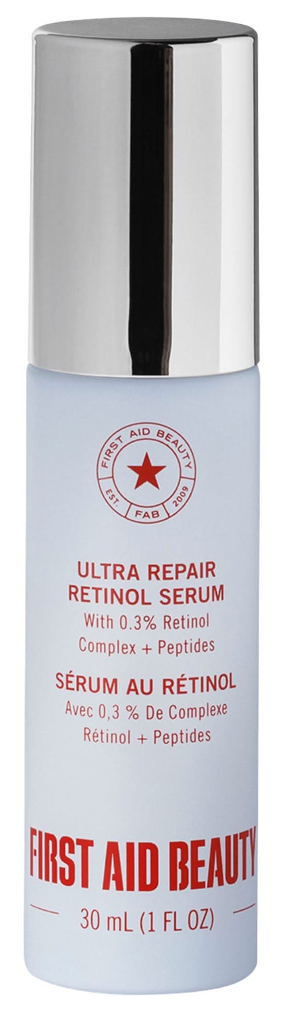 First Aid Beauty Ultra Repair Retinol Complex Serum with 0.3% Retinol Complex + Peptides 1 oz/30 ml
