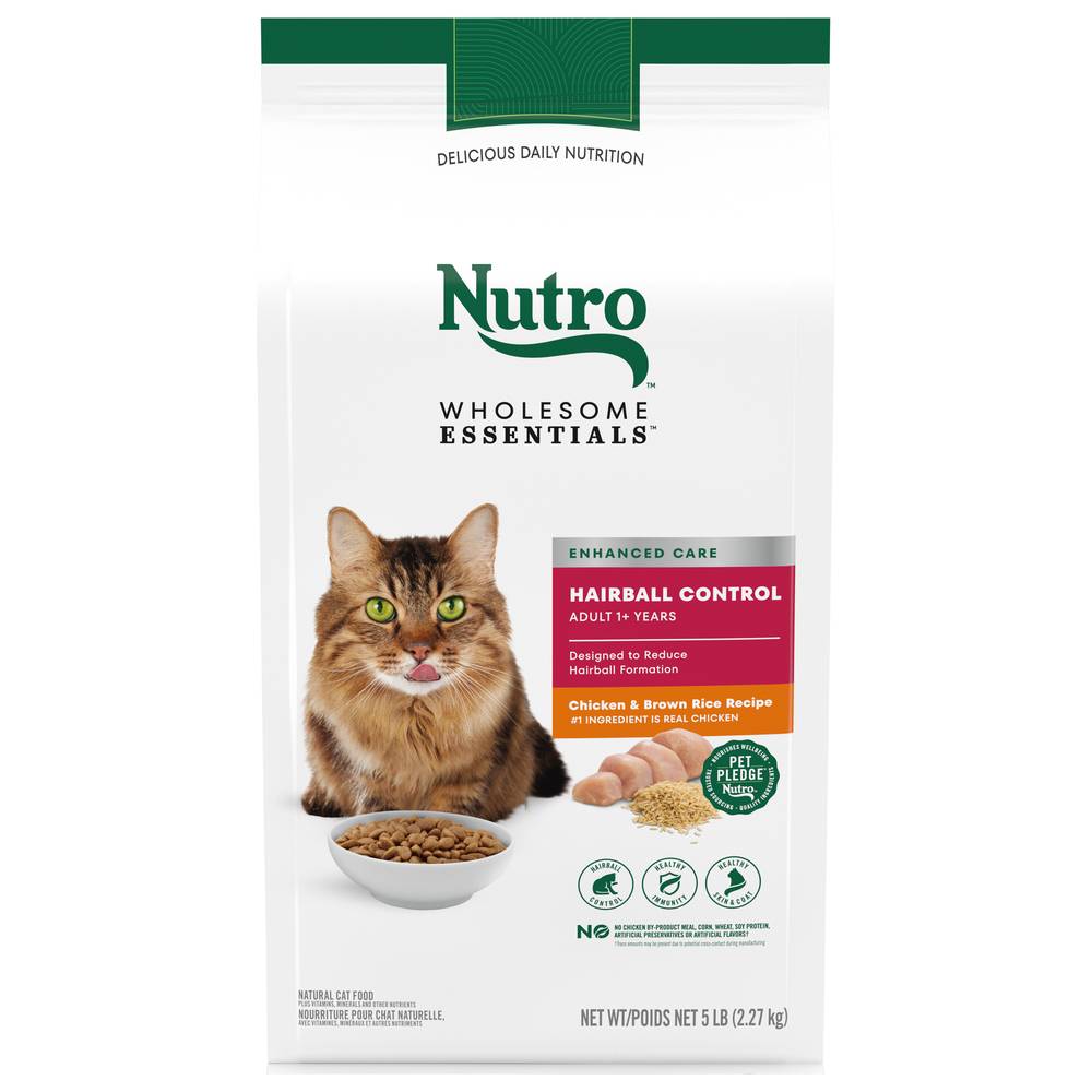 Nutro Wholesome Hairball Cat (5 lbs)