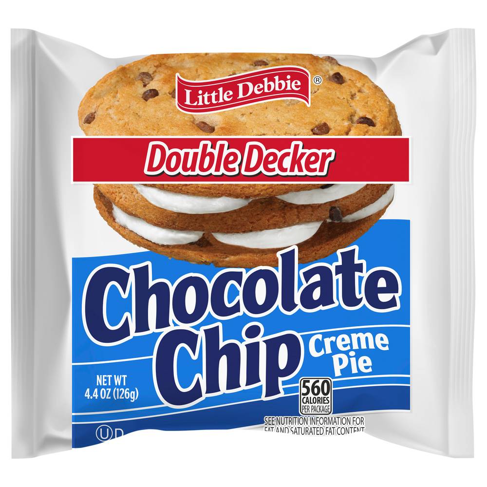 Little Debbie Double Decker Creme Pie, Chocolate Chip (4.4 oz)