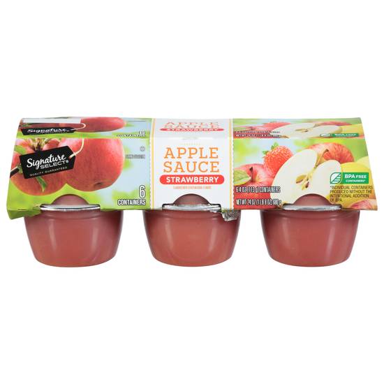 Signature Select Strawberry Apple Sauce (6ct)