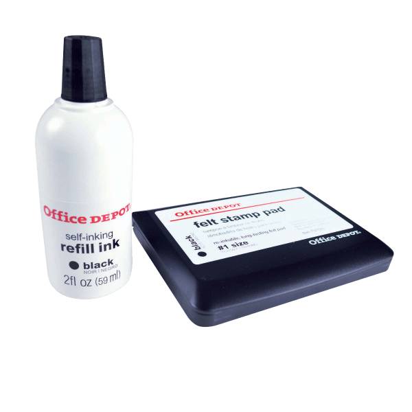 Office Depot Brand Felt Stamp Pad With Refill