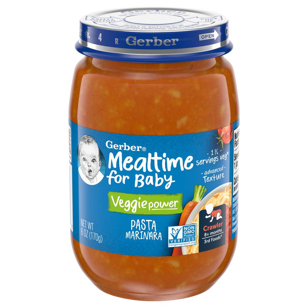 Gerber Veggie Power Pasta Marinara Baby Food (6 oz)