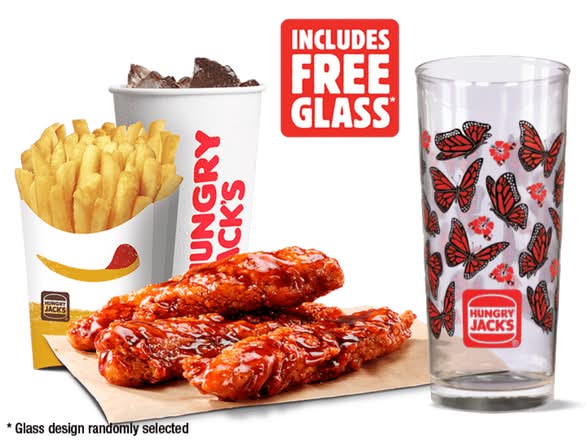 3x Korean BBQ Saucy Tenders Large Value Meal