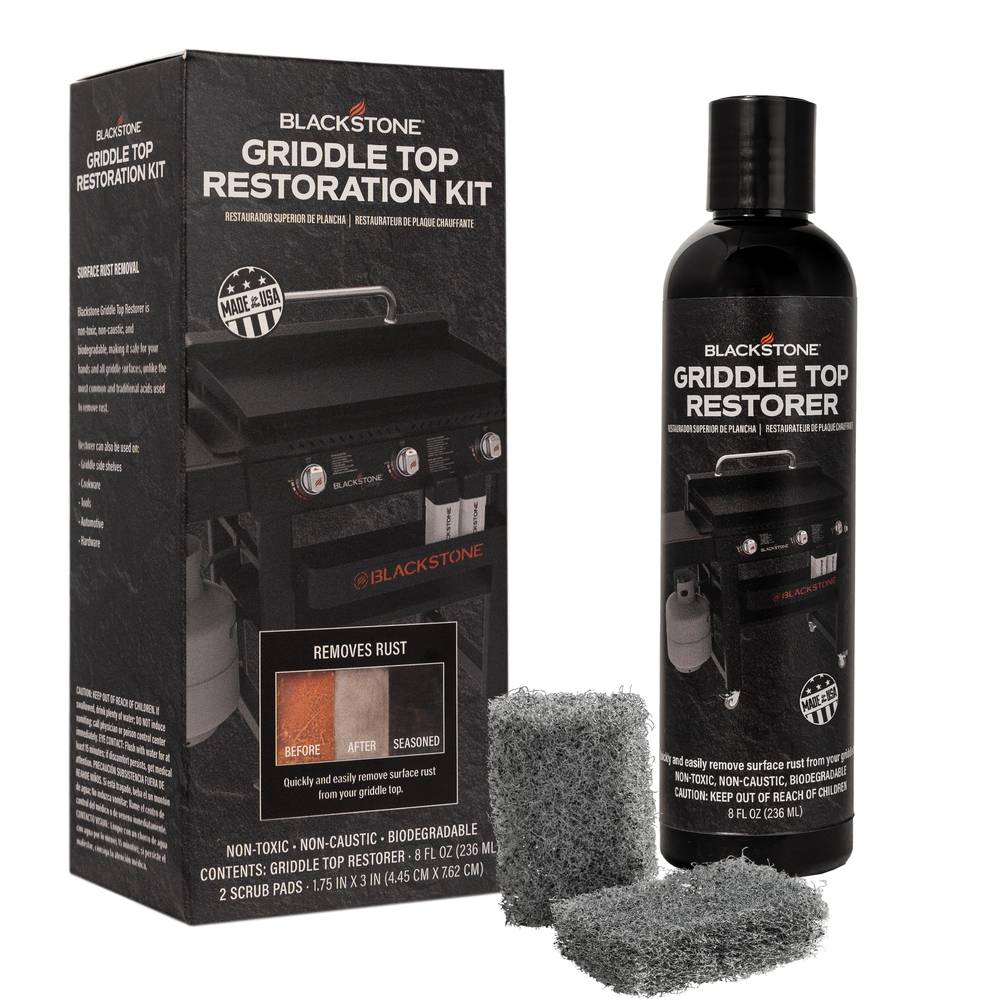 Blackstone Griddle Top Restoration Kit and Rust Remover 8-fl oz Grill Grate/Grid Cleaner | 4165