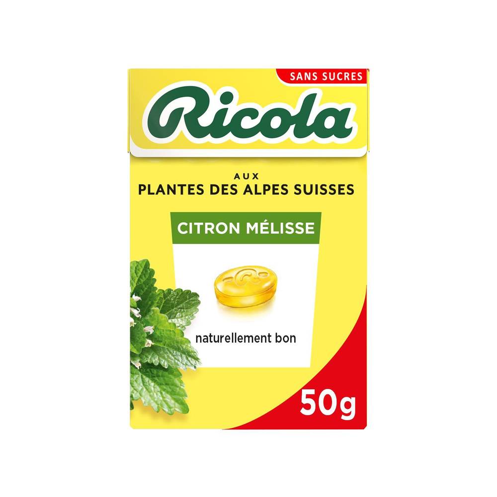 Ricola - Bonbons citron mélisse (50g)