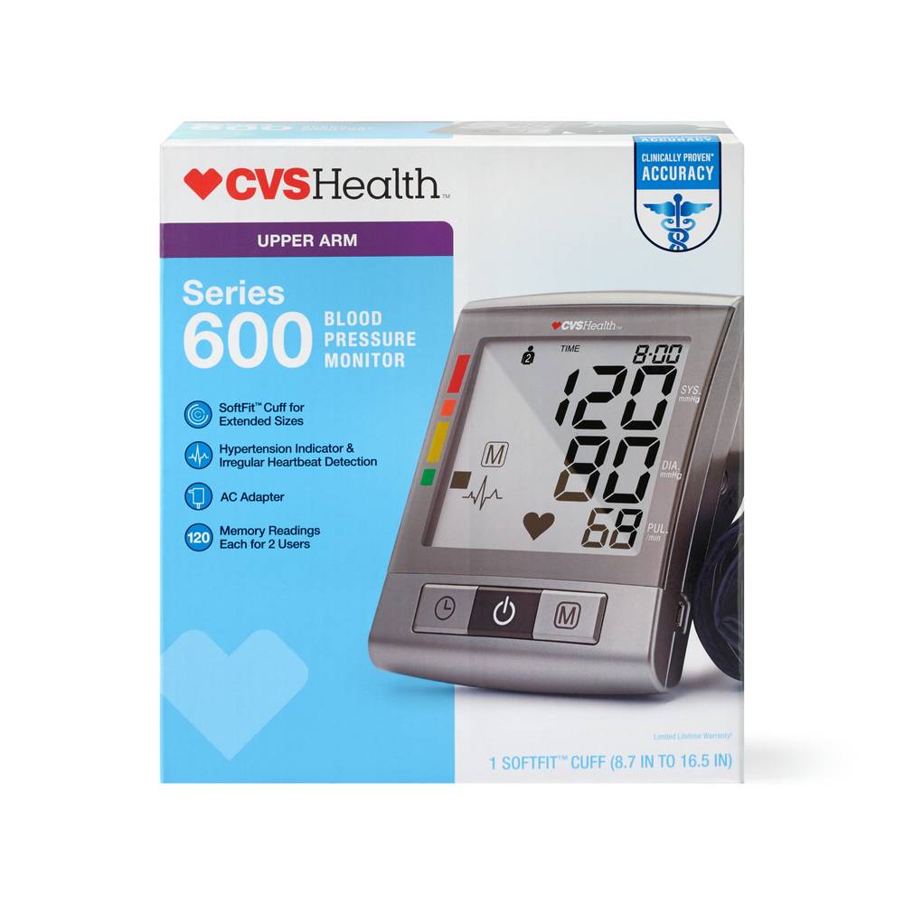 Cvs Health Series 600 Upper Arm Blood Pressure Monitor