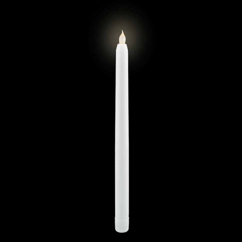 Luminessence Led Taper Candle, White