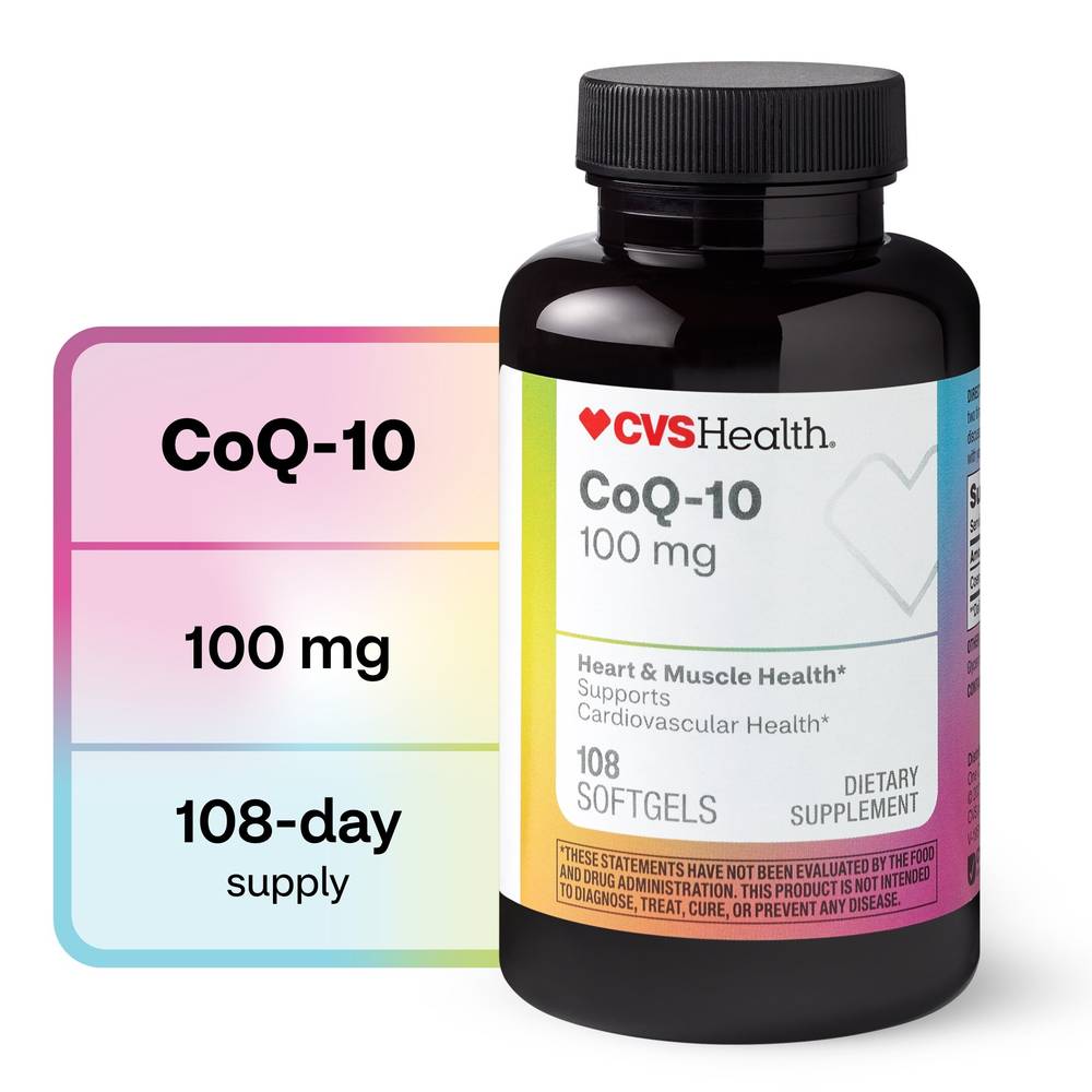 CVS Health Coenzyme Q10 Softgels 100mg, 108CT