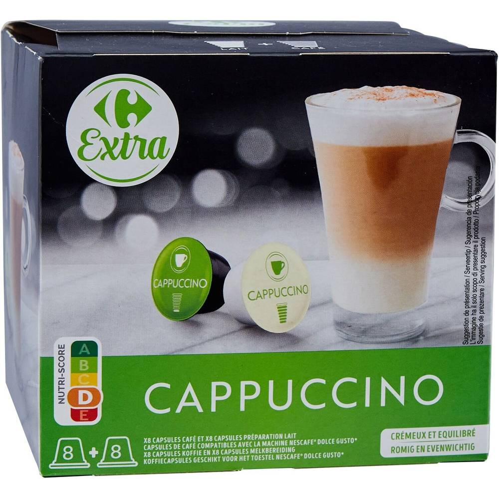 Carrefour Extra Cafe capsules cappuccino Delivery Near Me Order Online Uber Eats