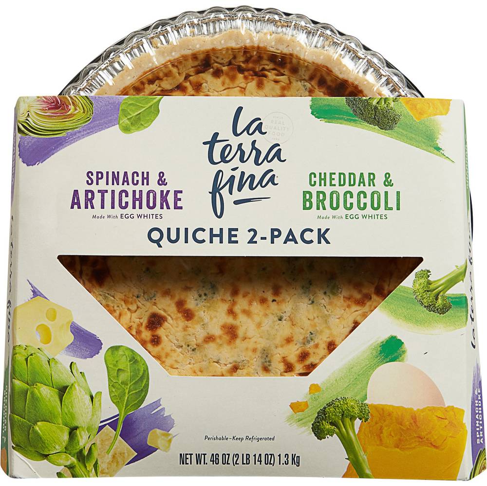 La Terra Fina Quiche, 2-Pack, 46 oz