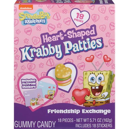 Frankford Heart-Shaped Krabby Patties Gummy Candy