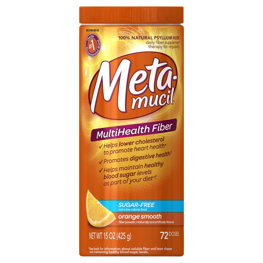 Metamucil Sugar Free Orange Psyllium Fiber Supplement (1.23 lbs)