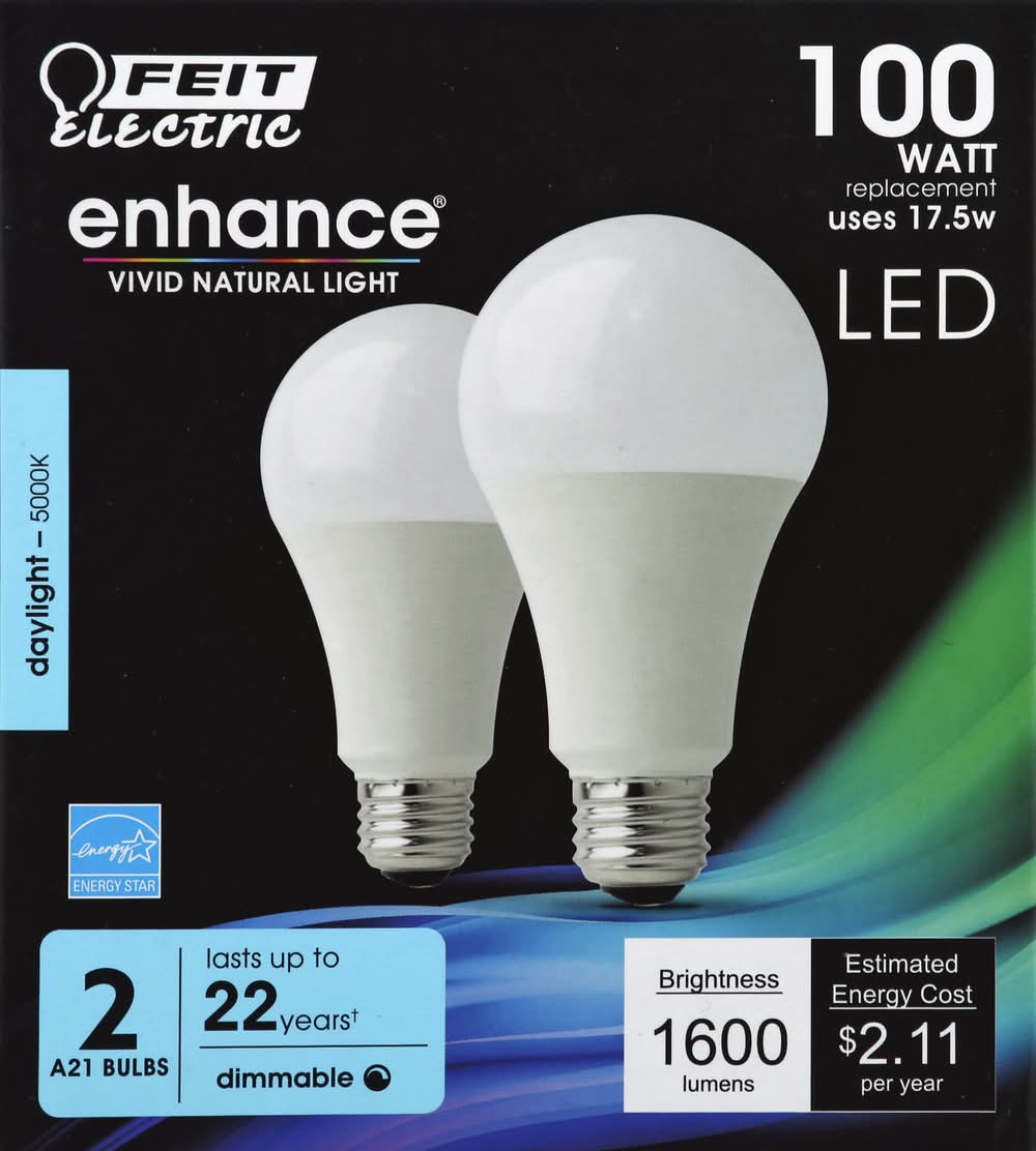 Feit Electric 100 Watts Enhance Daylight Led Light Bulbs