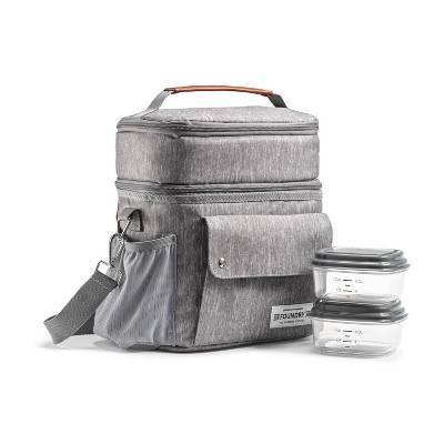 Fit & Fresh Foundry Westminster Lunch Bag Set (gray)