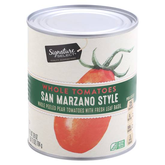 Signature Select Tomatoes Whole San Marzano Style (28 oz)