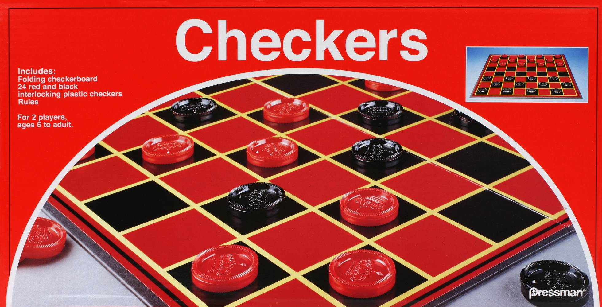 Pressman Checkers Game