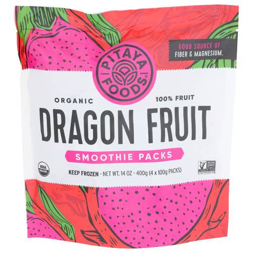 Pitaya Plus Dragonfruit Smoothie Packs