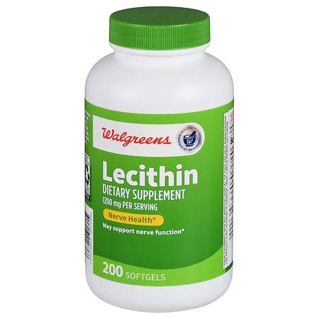 Walgreens Lecithin Nerve Health 1200 mg Softgels