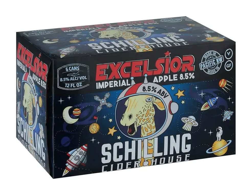 Schilling Hard Cider Excelsior Imperial Apple - 6 Pack