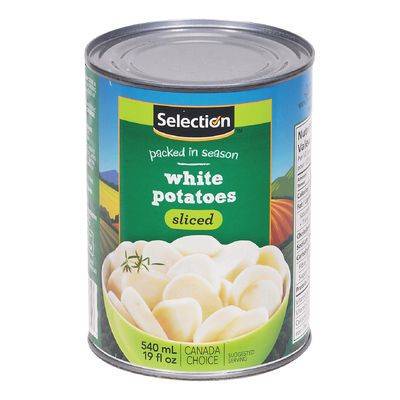 Selection Sliced White Potatoes (540 ml)