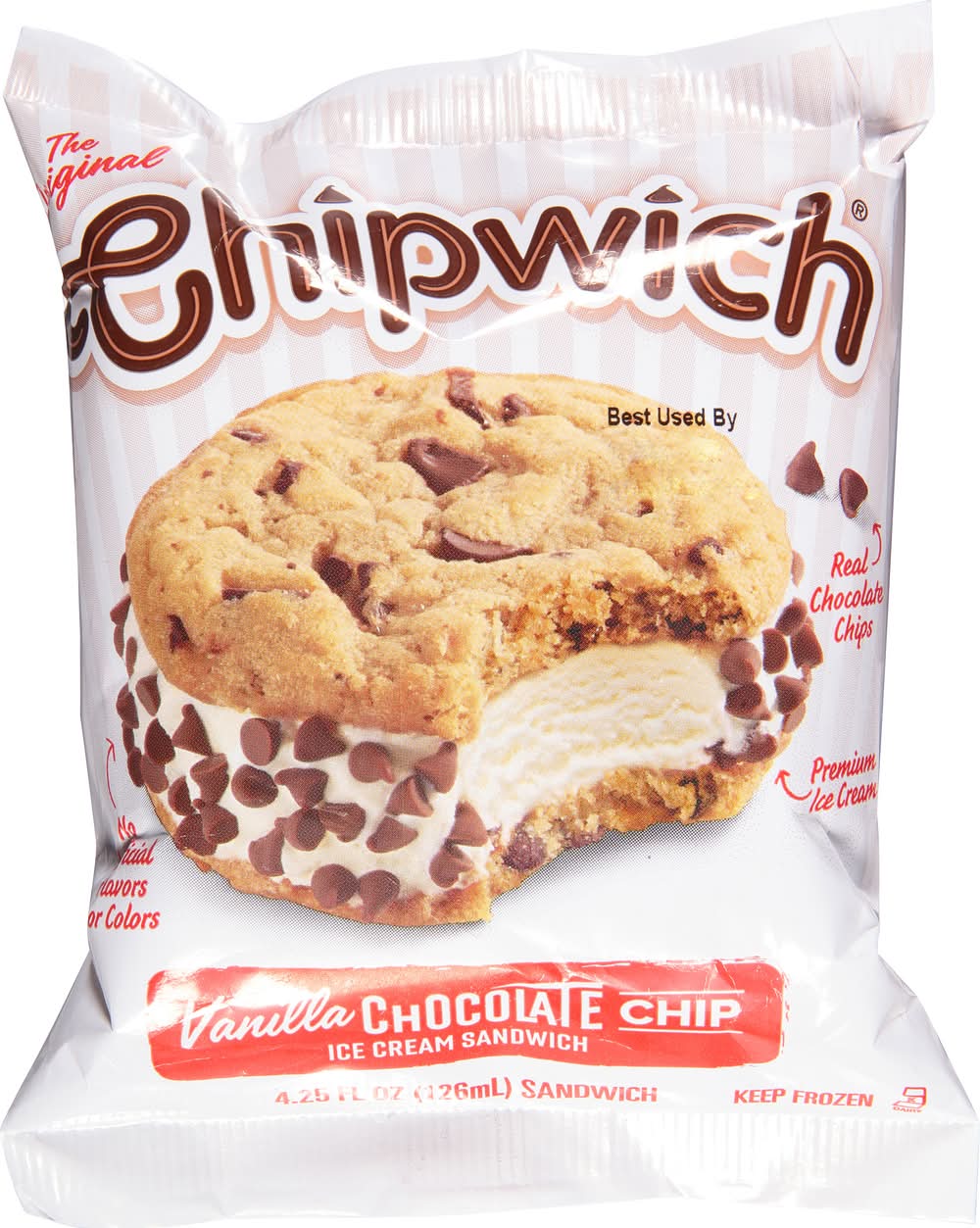 Chipwich Ice Cream Sandwich, Vanilla-Chocolate Chip (4.25 fl oz)