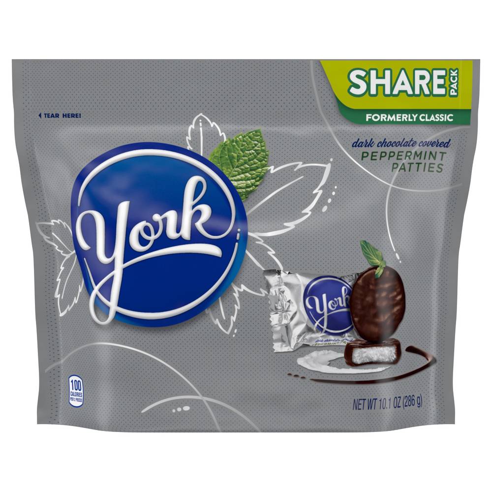 York Peppermint Patties Miniatures Candy, Dark Chocolate (10.1 oz)