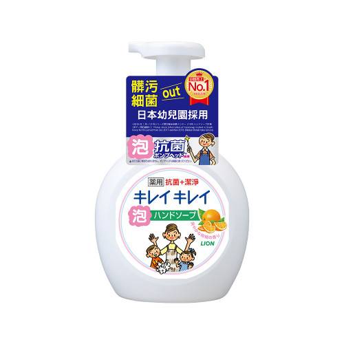 日本獅王趣淨洗手慕斯-清爽柑橘250ml <250ml毫升 x 1 x 1BOTTLE瓶>